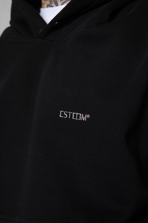 BLACK ESSENTIAL OVERSIZED HOODIE 2.0