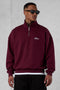 CABERNET SIGNATURE OVERSIZED HALFZIP SWEATER