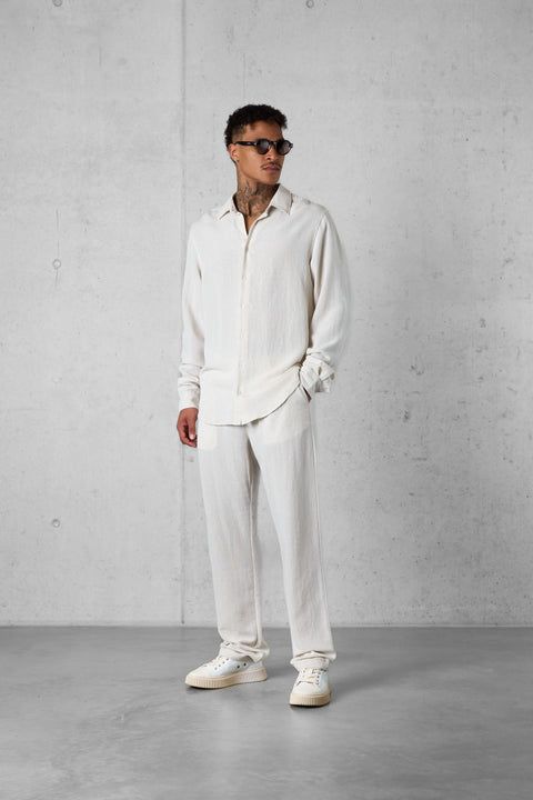 ECRU LINEN SHIRT