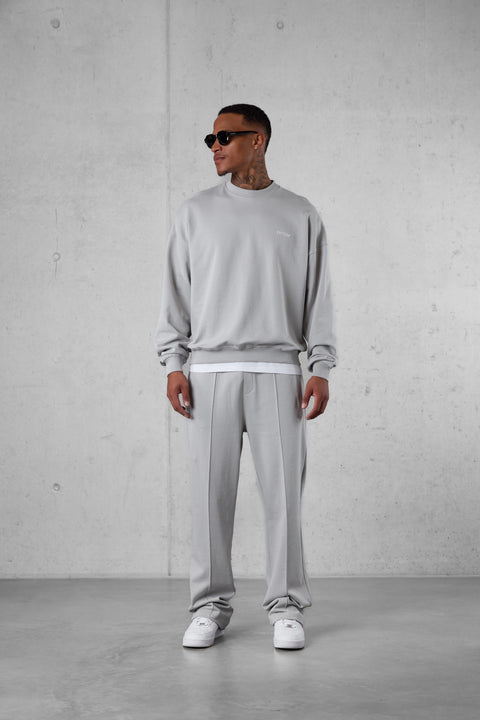 GREY ESSENTIAL LOOSE SWEATPANTS