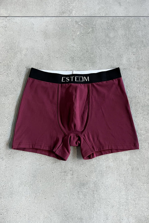 BURGUNDY BASIC TRUNKS