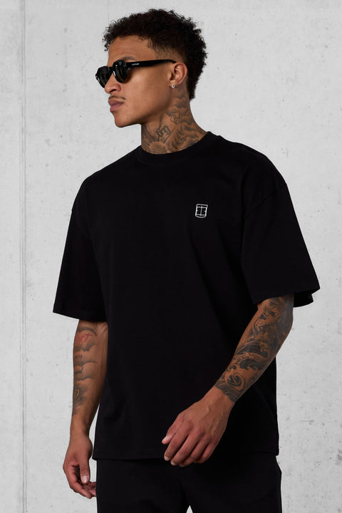 BLACK ICON OVERSIZED TEE