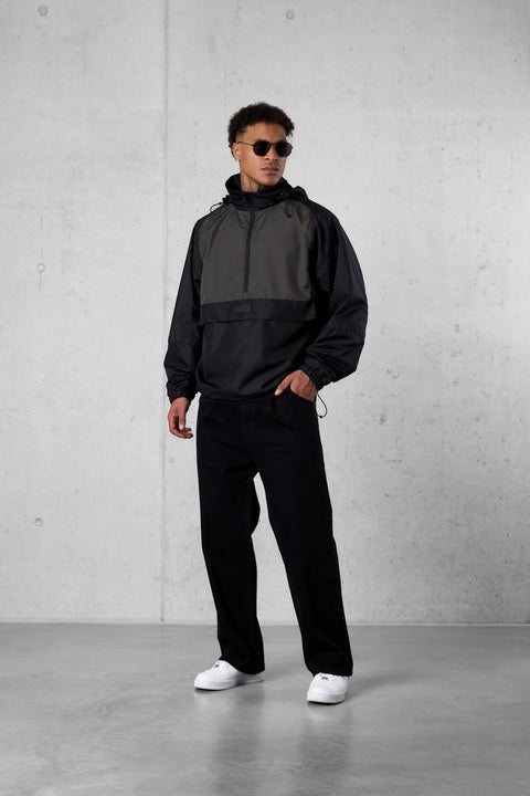 BLACK KHAKI WINDBREAKER