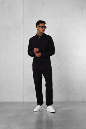 BLACK LINEN PANTS