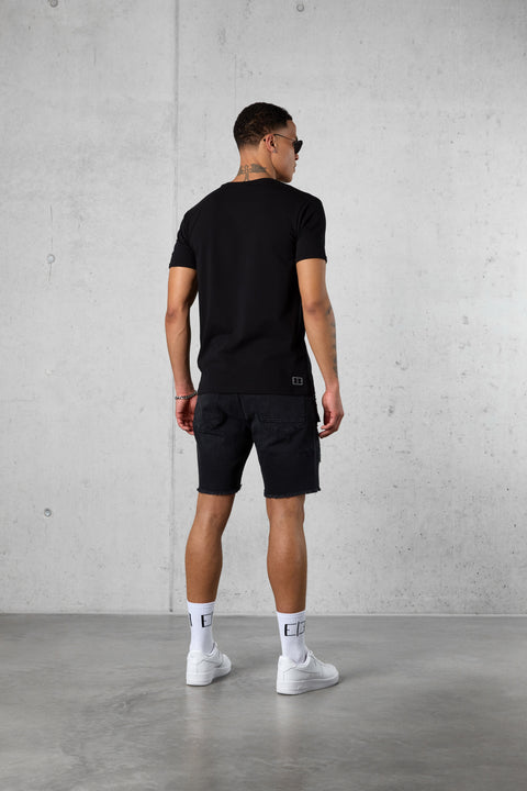 BLACK LOOP LOGO TEE