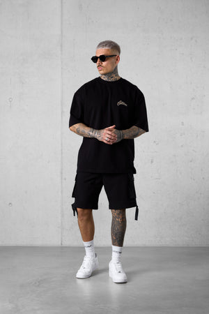 BLACK MARBELLA SIGNATURE OVERSIZED TEE