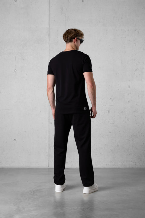 BLACK MIXED COLORS ESSENTIAL TEE