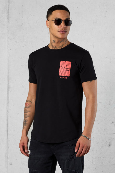 BLACK VACATION SERVICES LOGO TEE