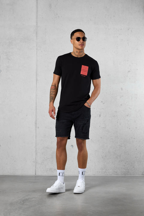 BLACK VACATION SERVICES LOGO TEE