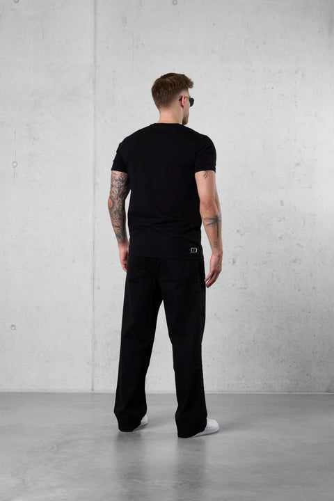 BLACK EC LOGO TEE