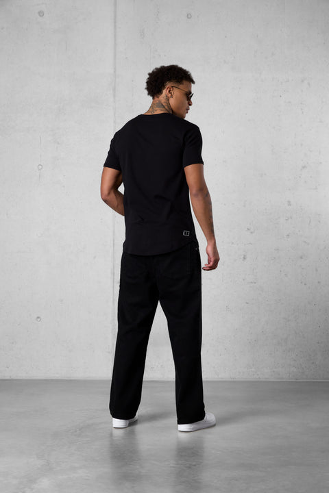 BLACK LOGO TEE