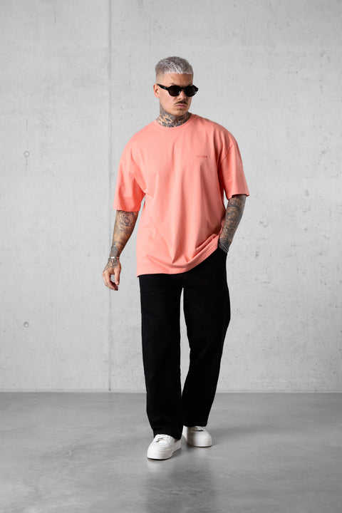 BURNTCORAL ESSENTIAL OVERSIZED TEE