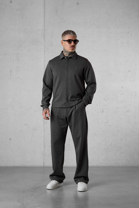 COFFEE WIDE TAILORED PANTS