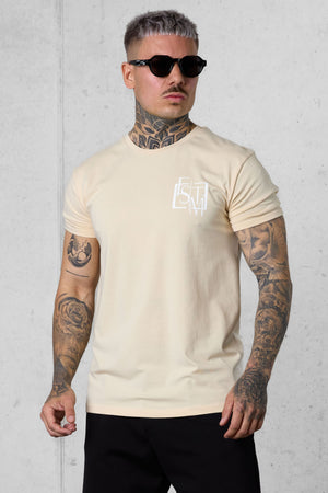 CREMEBRULEE DECONSTRUCTED LOGO TEE