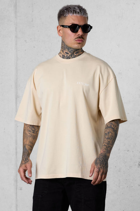 CREMEBRULEE DISCREET OVERSIZED TEE
