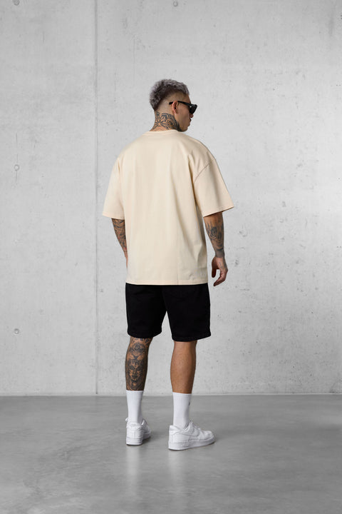 CREMEBRULEE DISCREET OVERSIZED TEE