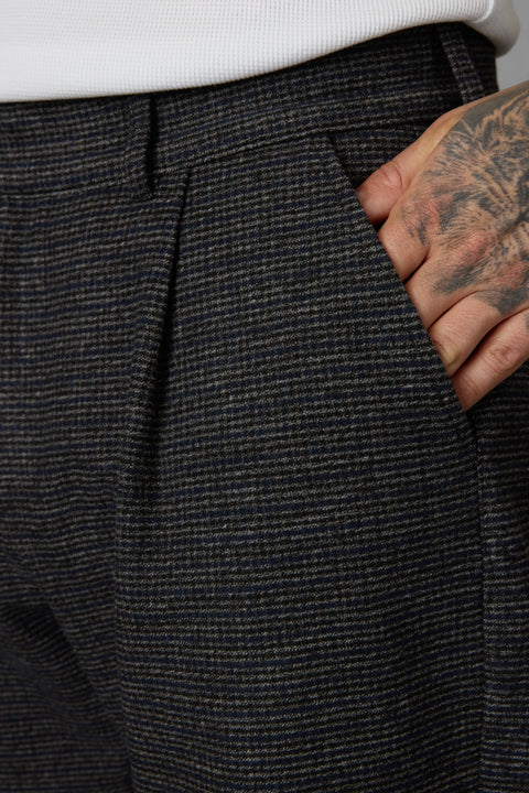 DARKBLUE VINTAGE WIDE TAILORED PANTS