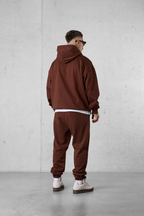 DOWNTOWNBROWN ESSENTIAL OVERSIZED HOODIE