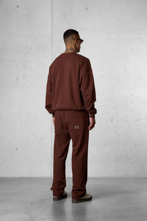 DOWNTOWNBROWN LOGOS OVERSIZED SWEATER