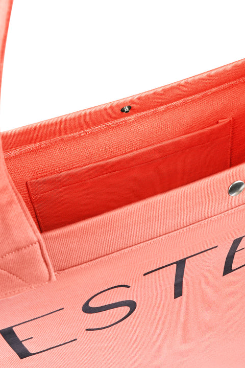 BURNTCORAL BEACH TOTE BAG