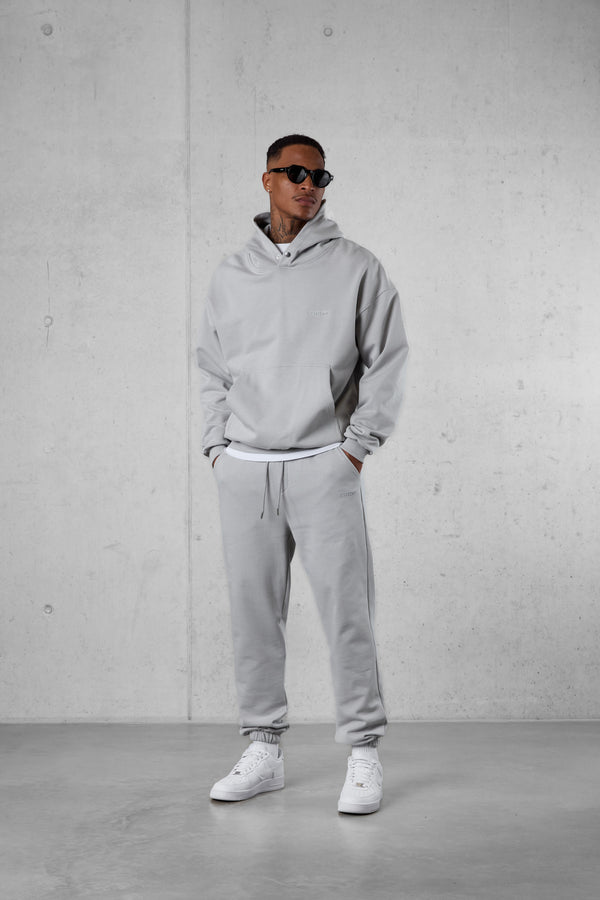 GREY ESSENTIAL OVERSIZED HOODIE