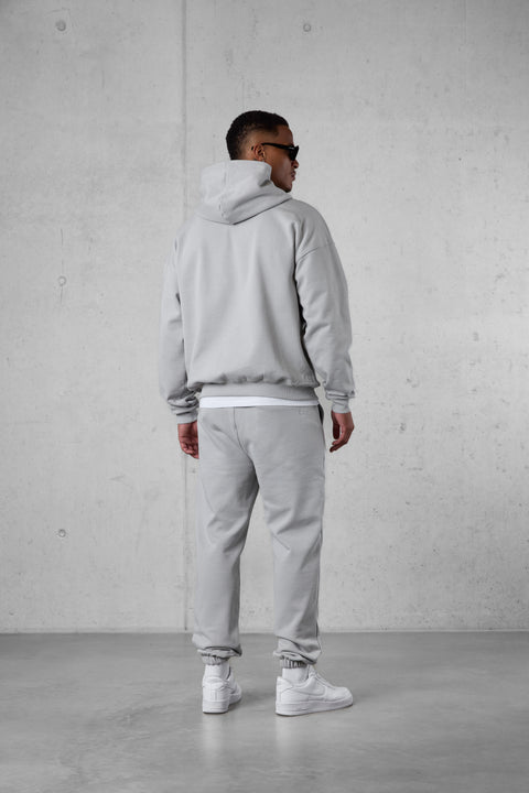 GREY ESSENTIAL OVERSIZED HOODIE