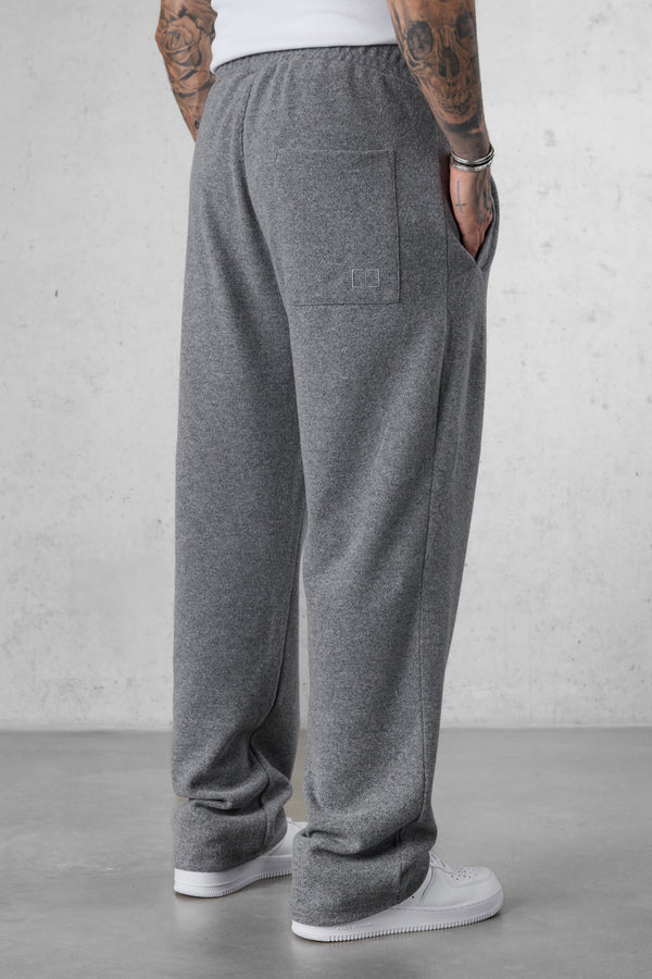 GREY MELANGE COMFY LOOSE SWEATPANTS