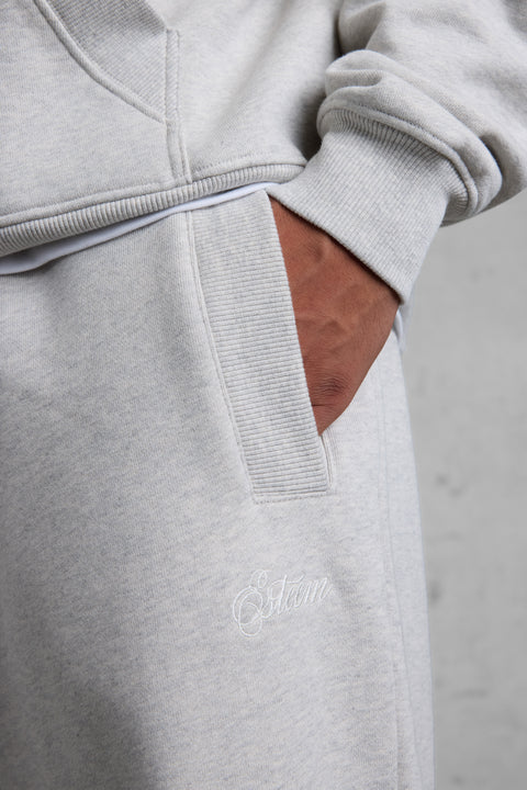 GREY MELANGE SIGNATURE BAGGY JOGGER