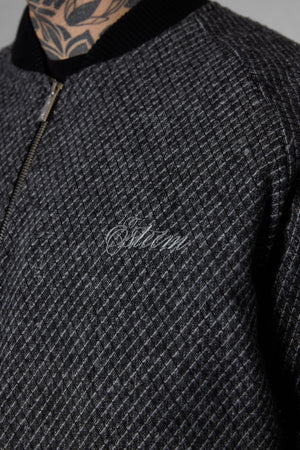 GREY SHADOW BOMBER JACKET