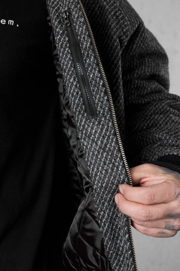 GREY SHADOW BOMBER JACKET