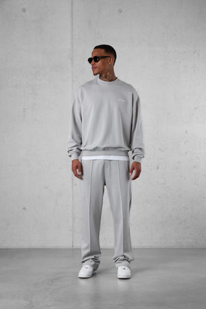 GREY ESSENTIAL LOOSE SWEATPANTS