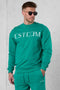 PEPPER GREEN LETTERING SWEATER