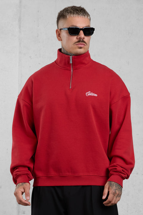LAVARED SIGNATURE OVERSIZED HALFZIP SWEATER