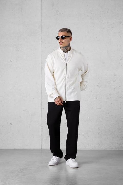 OFFWHITE ESSENTIAL ZIP SWEATER