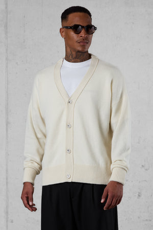 OFFWHITE OVERSIZED KNIT CARDIGAN