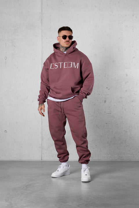 ROSEBROWN LETTERING OVERSIZED HOODIE