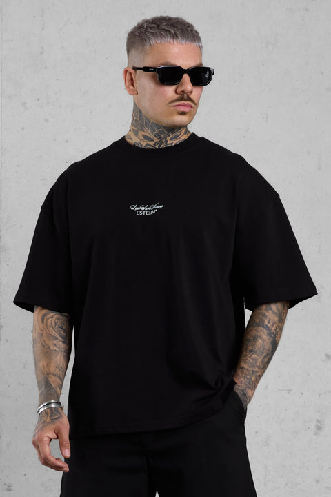 BLACK PALM OVERSIZED TEE 5.0