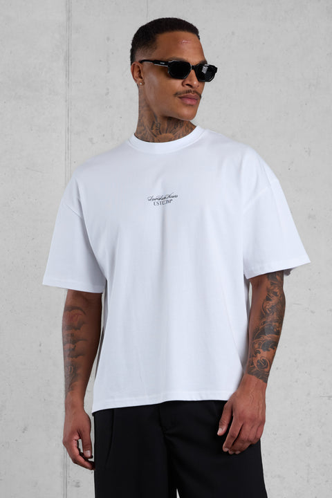 WHITE PALM OVERSIZED TEE 5.0