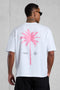 WHITE PALM OVERSIZED TEE 5.0
