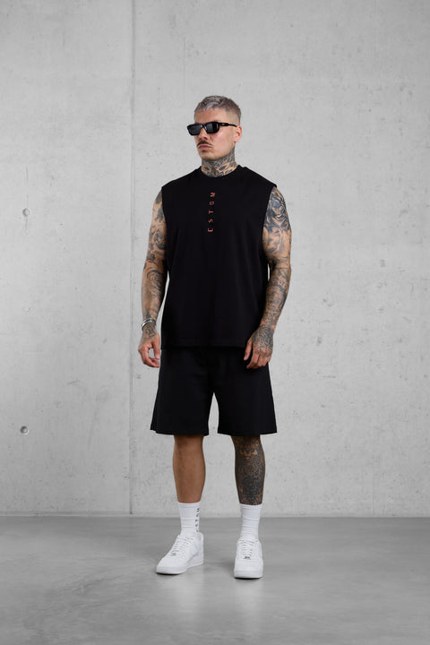 BLACK CORAL VERTICAL OVERSIZED TANK TEE