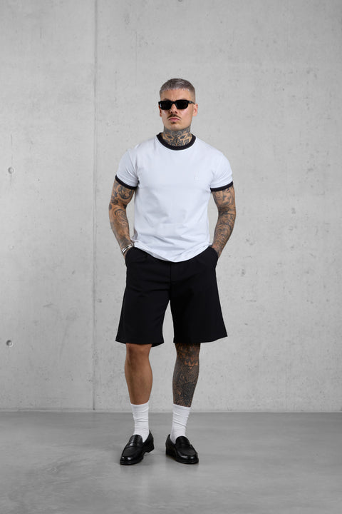WHITE CONTRAST TEE