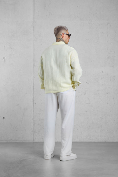 LEMON MUSLIN OVERSIZED SHIRT