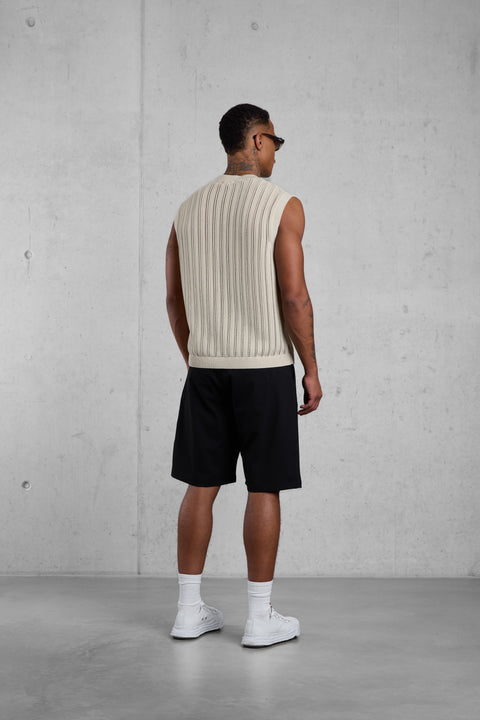 SAND KNIT TANK TEE