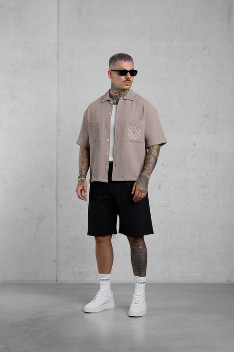 TAUPE MONOGRAM SHIRT