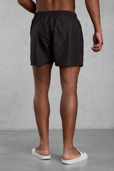 BLACK MONOGRAM SWIMSHORTS