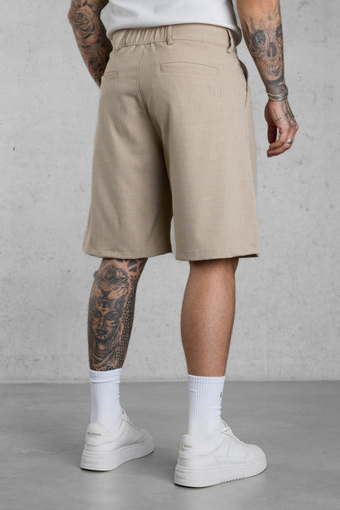 SAND WIDE TAILORED SHORTS