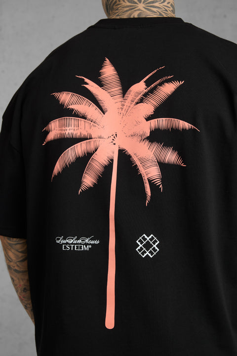 BLACK PALM OVERSIZED TEE 5.0