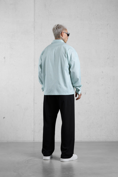 BLACK WIDE TAILORED PANTS [SE]