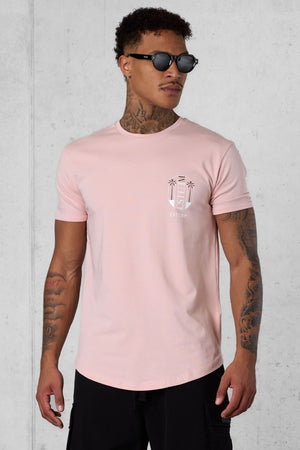 SMOKEROSE DOUBLE PALM LOGO TEE
