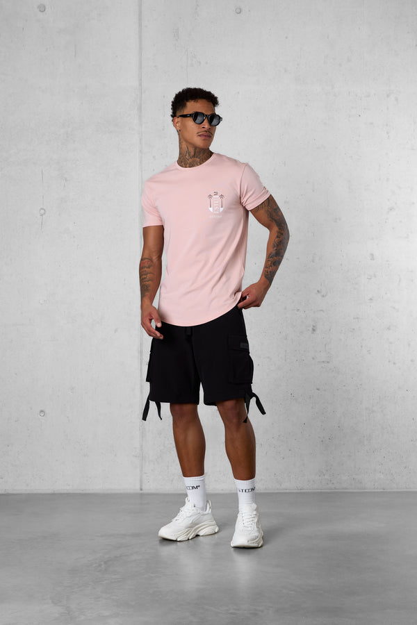 SMOKEROSE DOUBLE PALM LOGO TEE